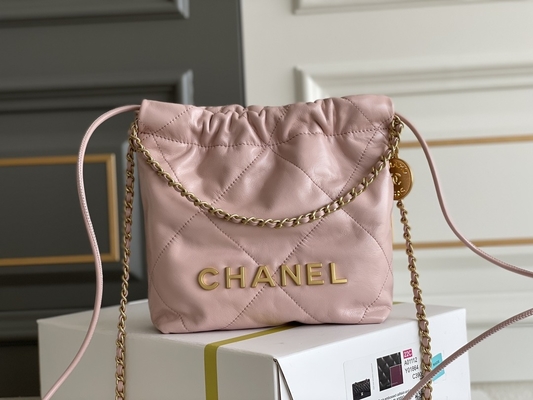 Jaune noir blanc de MINI rose du cuir de vachette 22S de Chanel Branded Ladies Handbag 22B
