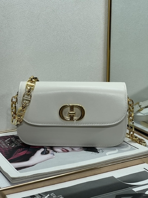 Coutume en cuir blanche de sac de dames Dior Micro Montaigne 30