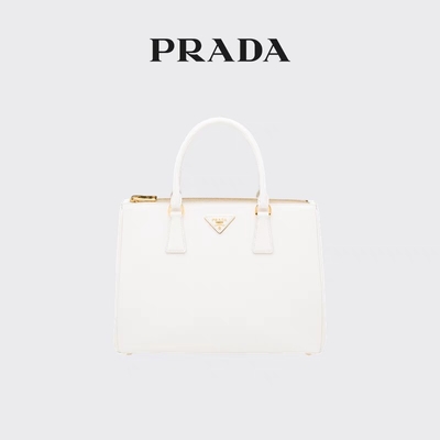 Sac marqué de dames Prada Saffiano cuir moyennement grand de puits