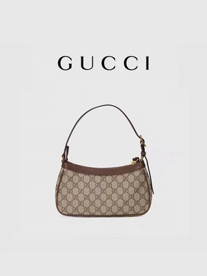Sac d'épaule pour les aisselles en cuir de petite toile suprême de GG GUCCI Ophidia