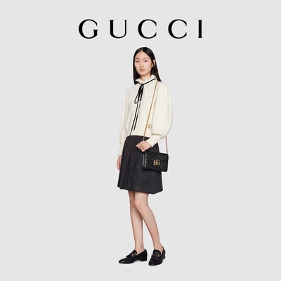 Sac d'épaule de GG Marmont Marmont Matelassé Mini Bag Flap