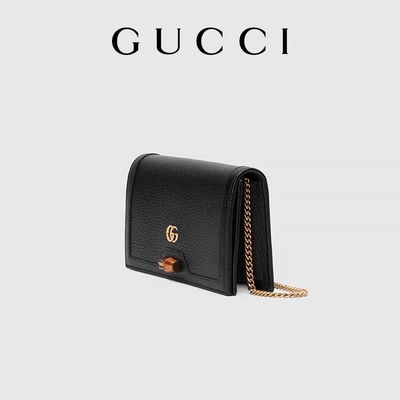 L'ODM a stigmatisé la serrure de Bag Gucci Diana Wallet On Chain Bamboo de messager