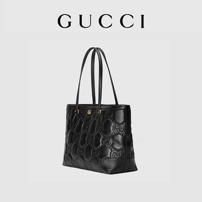Le GG de Matelassé Chevron a stigmatisé le sac d'épaule a piqué Tote Bag en cuir