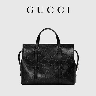 Le noir a stigmatisé le GG du sac des hommes a gravé l'emballage en refief en cuir pour des femmes