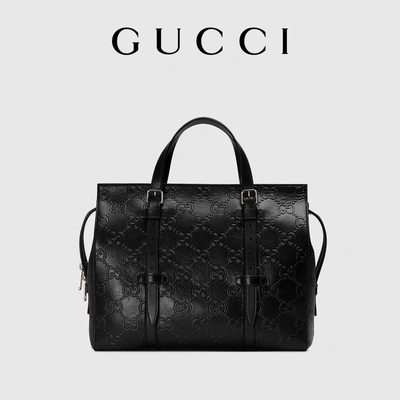 Le noir a stigmatisé le GG du sac des hommes a gravé l'emballage en refief en cuir pour des femmes