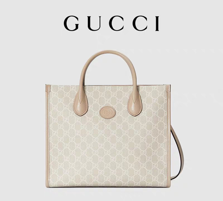 Petit sac d'épaule suprême de toile de Gucci Tote With Interlocking G