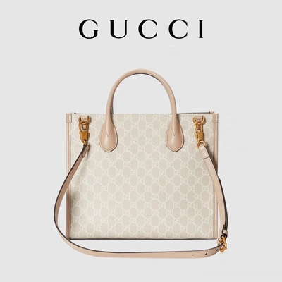 Petit sac d'épaule suprême de toile de Gucci Tote With Interlocking G