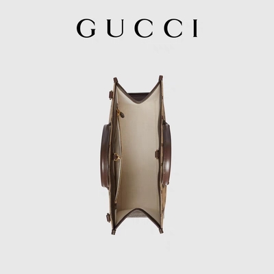 GUCCI a stigmatisé le sac d'épaule GG enorme Tote Bag Camel Men Gentleman