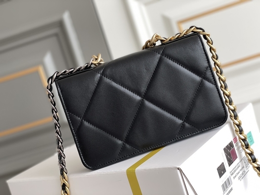 L'or Preloved d'agneau a stigmatisé le sac d'aileron de Chanel 19 de sac mini OEM