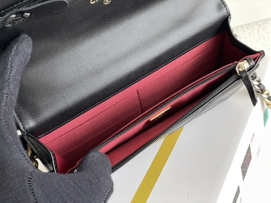 L'or Preloved d'agneau a stigmatisé le sac d'aileron de Chanel 19 de sac mini OEM