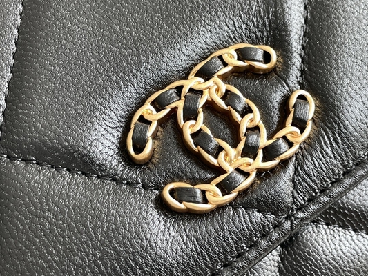 L'or Preloved d'agneau a stigmatisé le sac d'aileron de Chanel 19 de sac mini OEM
