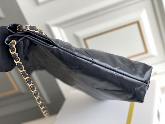 marine Chanel 22&quot; du cuir de vachette 22S ODM de sac à main de sac de déchets petit »