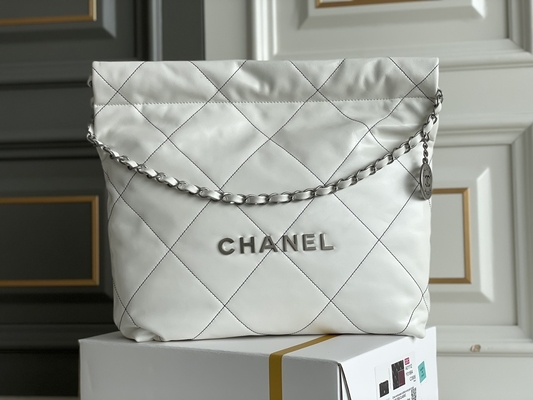 marine Chanel 22&quot; du cuir de vachette 22S ODM de sac à main de sac de déchets petit »