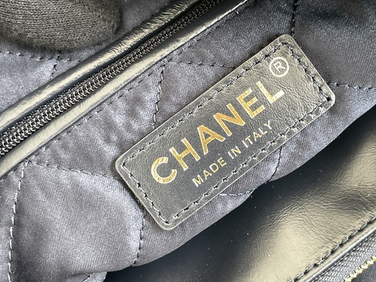 marine Chanel 22&quot; du cuir de vachette 22S ODM de sac à main de sac de déchets petit »