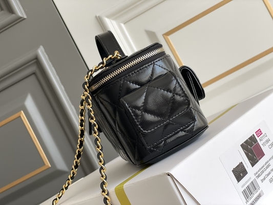 Cas marqué fait sur commande de vanité de Chanel 22K de sacs d'agneau poche multi