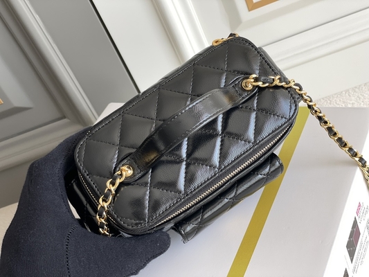 Cas marqué fait sur commande de vanité de Chanel 22K de sacs d'agneau poche multi