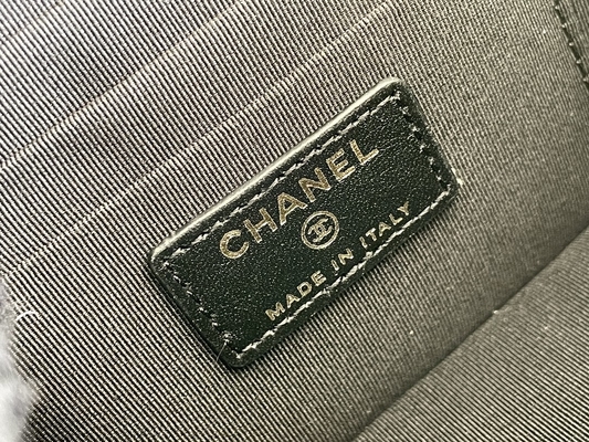 Cas marqué fait sur commande de vanité de Chanel 22K de sacs d'agneau poche multi