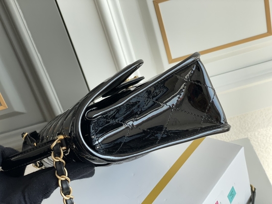 or de noir de sac de tofu de cuir verni de Chanel Flap Bag 2022 des femmes 22k