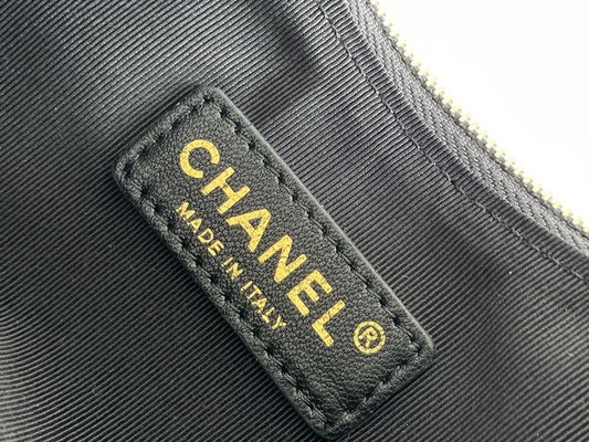 Cuir noir de cuir de vachette de sac à main de clochard de Mini Sling Bag Branded Chanel de chaîne