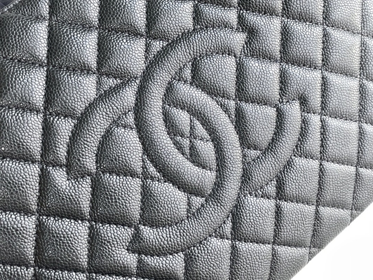 Grand sac de l'emballage GST d'achats de Chanel Lychee Leather Caviar Grand