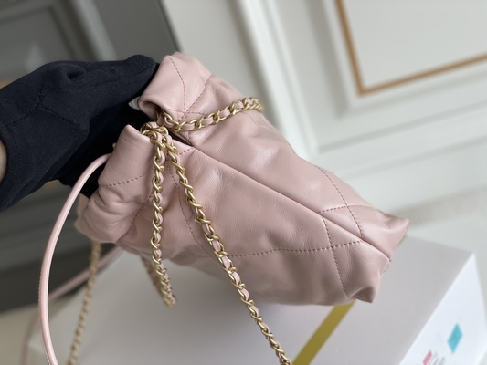 Jaune noir blanc de MINI rose du cuir de vachette 22S de Chanel Branded Ladies Handbag 22B