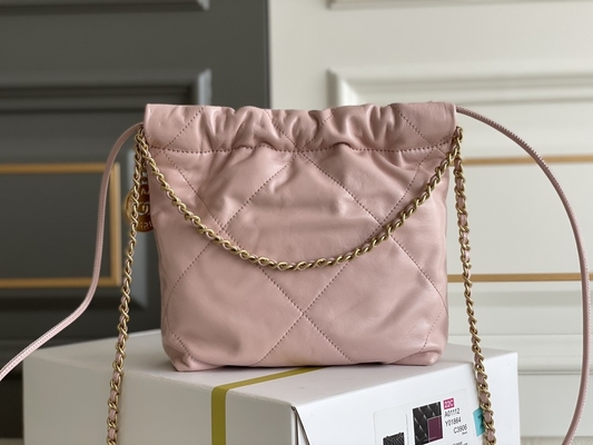 Jaune noir blanc de MINI rose du cuir de vachette 22S de Chanel Branded Ladies Handbag 22B
