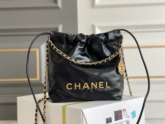 Jaune noir blanc de MINI rose du cuir de vachette 22S de Chanel Branded Ladies Handbag 22B