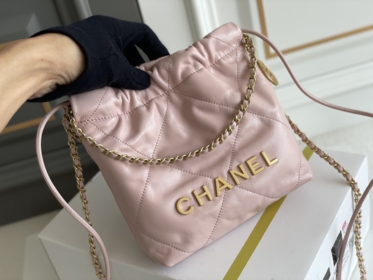 Jaune noir blanc de MINI rose du cuir de vachette 22S de Chanel Branded Ladies Handbag 22B