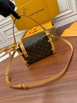 Valise latérale Presbyopic de sac du monogramme P.M. de tronc de Louis Vuitton BT de toile de Brown
