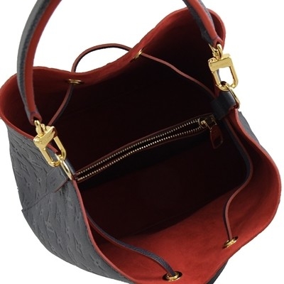 BT Colorblock a stigmatisé des dames sac de seau du sac à main NÉONOÉ millimètre cuir granuleux