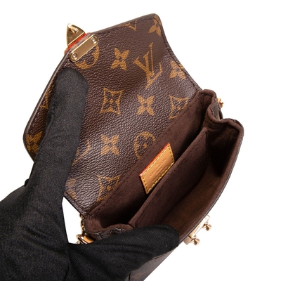 Croix de Mini Designer Monogram Bag Micro Metis BT - sac mortuaire Brown
