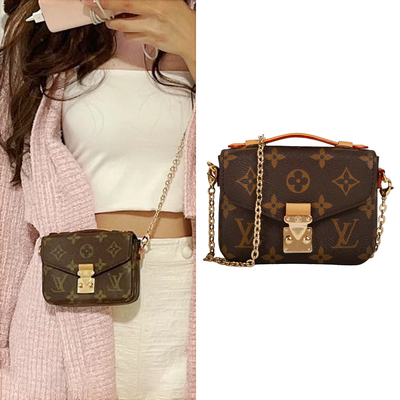 Croix de Mini Designer Monogram Bag Micro Metis BT - sac mortuaire Brown