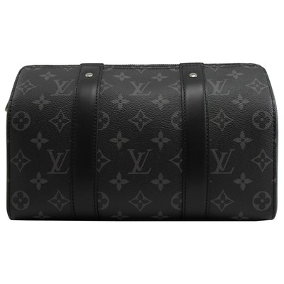 Croix classique de toile de jacquard de sac de la VILLE KEEPALL de l'éclipse BT de monogramme - sac de Boston de corps
