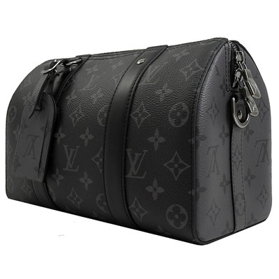 Croix classique de toile de jacquard de sac de la VILLE KEEPALL de l'éclipse BT de monogramme - sac de Boston de corps