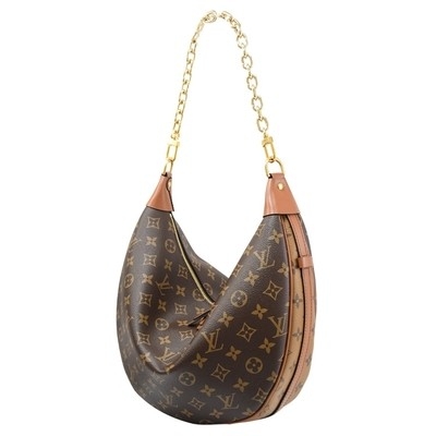 Peau de vache Tote Handbag en cuir de demi-lune de Monogram Bag Presbyopic de concepteur de BT