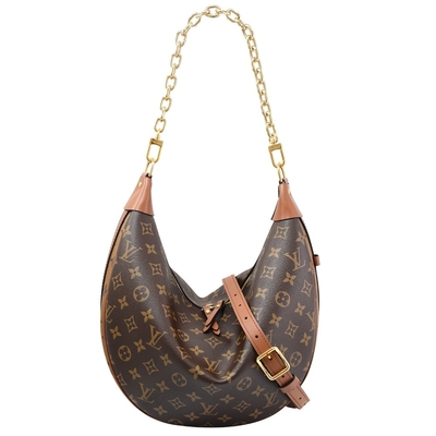 Peau de vache Tote Handbag en cuir de demi-lune de Monogram Bag Presbyopic de concepteur de BT