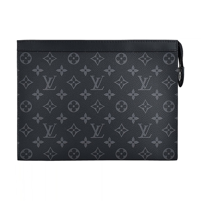 L'éclipse de monogramme a stigmatisé l'équilibre de Pochette Louis Vuitton Voyage Pouch Canvas du sac des hommes