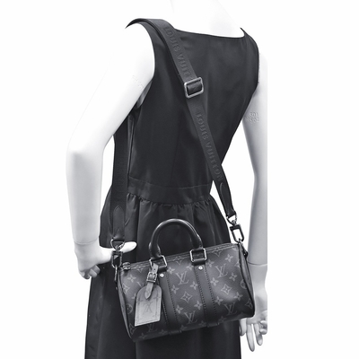 D'homme d'éclipse de toile nouvelle Bandouliere 25 croix rapide de Keepall - sac mortuaire M46271