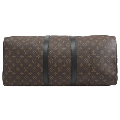 Macassar a enduit la toile BT Keepall BandoulièRe 55 Louis Vuitton M56714