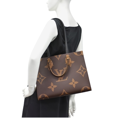 Concepteur inverse Monogram Bag OnTheGo millimètre Louis Vuitton Shopping Bag de toile