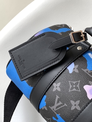 L'éclipse de monogramme de lever de soleil a stigmatisé la pièce de Bag BT Keepall Bandoulière 25 de messager avec une vue