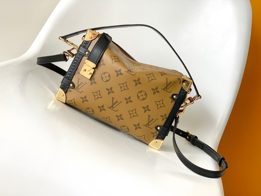 Sac d'épaule latéral enduit de monogramme de tronc de Louis Vuitton M46358 BT de presbytie de croisière de toile