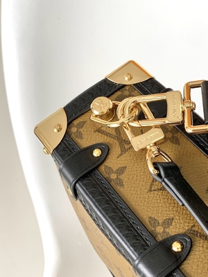 Sac d'épaule latéral enduit de monogramme de tronc de Louis Vuitton M46358 BT de presbytie de croisière de toile
