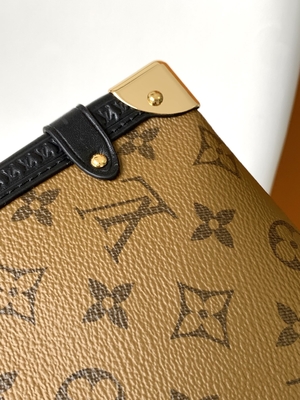 Sac d'épaule latéral enduit de monogramme de tronc de Louis Vuitton M46358 BT de presbytie de croisière de toile