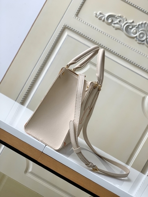 Monogramme géant OnTheGo millimètre Louis Vuitton Messenger Bag For Ipad Mini de safran crème