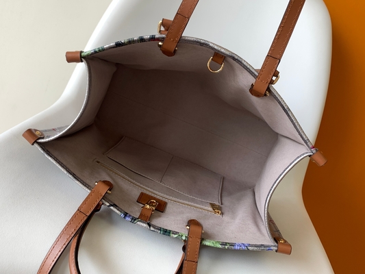 OEM Louis Vuitton Onthego Empreinte Silver floral a enduit la toile Tote Bag