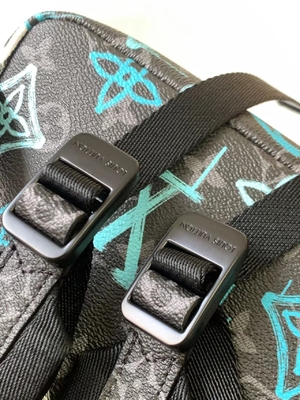 Vert multicolore de sac de graffiti de Brand Backpack BT de concepteur de découverte