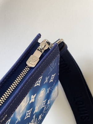 Double fermeture éclair de petit portefeuille de Gaston Louis Vuitton BT Pochette portable 