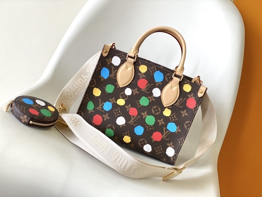 Monogramme de BT X Yayoi Preloved Branded Bag Kusama OnTheGoMM multicolore