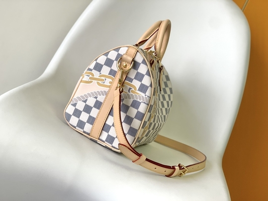 Toile enduite Louis Vuitton Damier Azur rapide 25 M46390